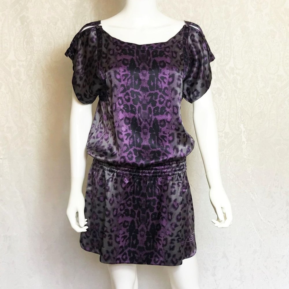 Rebecca Taylor Silk Leopard Dress Pockets